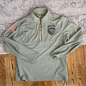 Nike Tennessee Titans Salute to Service Half Zip Pullover NWOT Large